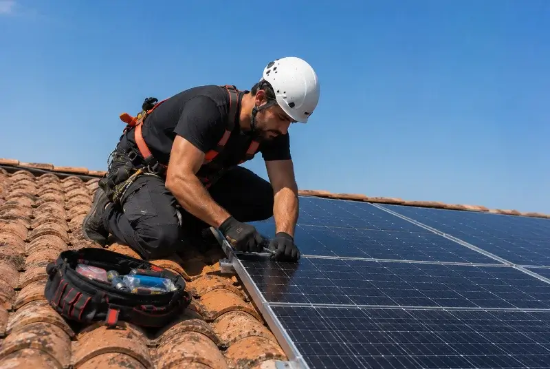 Maintenance et monitoring de panneaux solaires à Donges